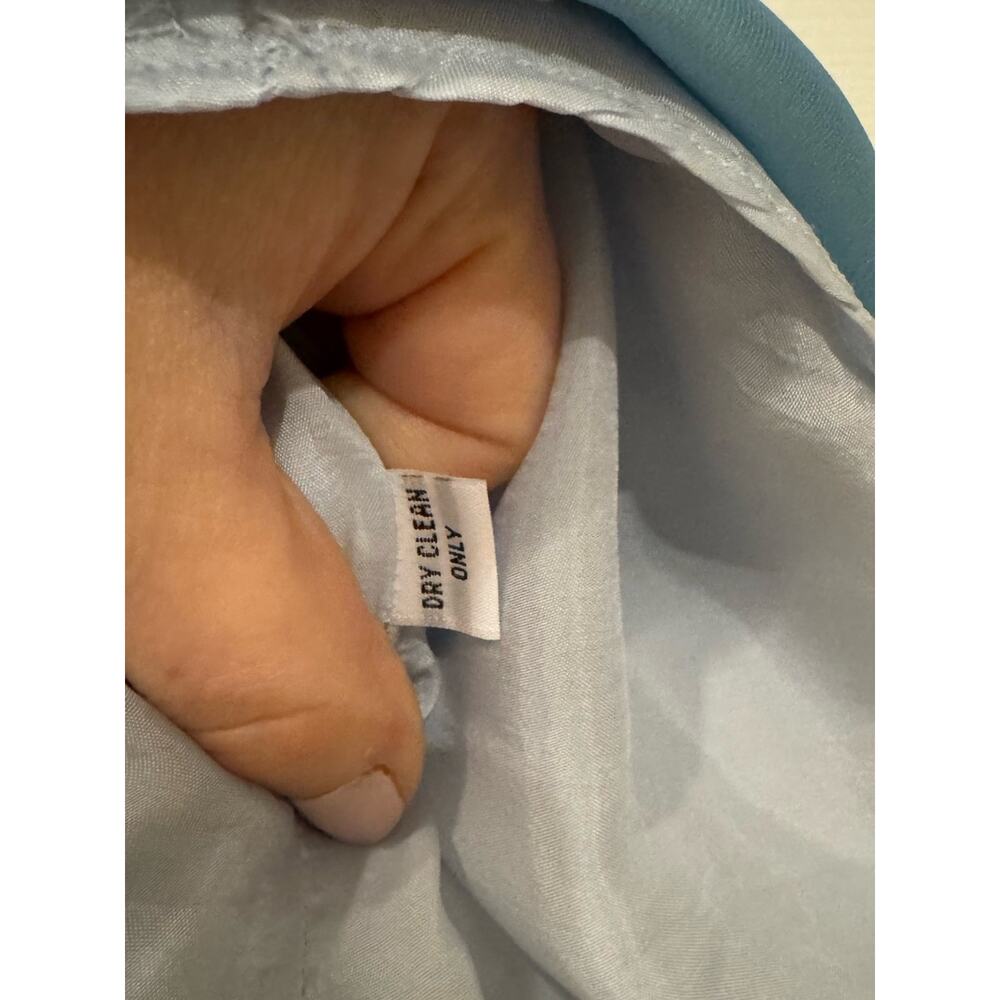 Molly Moorkamp Charlotte Lily of the Valley Midi Dress in Silk Gazar blue 8 - Picture 6 of 6